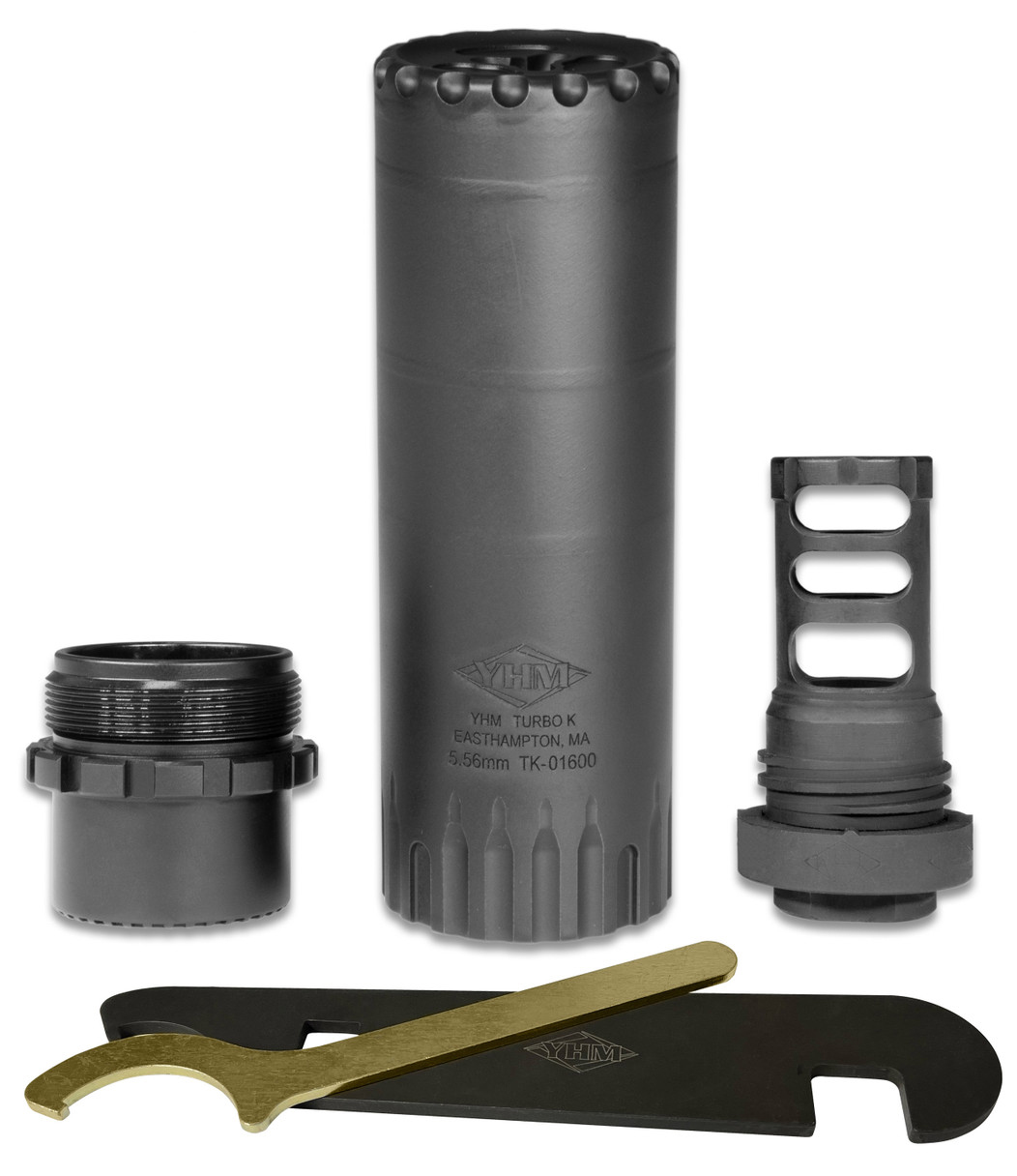 YHM TURBO K-RB 5.56MM SUPPRESSOR W/MUZZLE BRAK - Sale